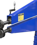 Close-up of Power Bead Roller With Stand For Metal Fabrication, showcasing the roller dies and electric mechanism.