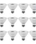 12 Pack PAR30 Short Neck LED Bulbs 8W Equivalent 75W Dimmable Spot Lights, 90+ CRI For True Colors, UL Listed, 800 Lumens, 3000K Warm White