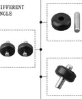 Different angles of caster wheel replacement for Floor 3 S3 Breeze and IFLOOR 3 robot vacuum with metal axle.