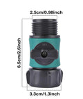 No Leak Garden Hose Shut Off Valves Set 12 Pack With Rubber Gaskets And 4 Ball Valves, Easy Quarter Turn Water Control, Standard 3/4 Inch Thread Hose Connectors For Sprinklers And Soaker Hoses, Quick Durable Gasket Seals, 6.5cm valve