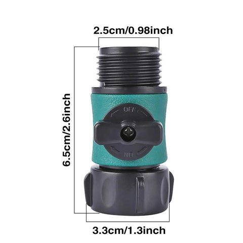No Leak Garden Hose Shut Off Valves Set 12 Pack With Rubber Gaskets And 4 Ball Valves, Easy Quarter Turn Water Control, Standard 3/4 Inch Thread Hose Connectors For Sprinklers And Soaker Hoses, Quick Durable Gasket Seals, 6.5cm valve