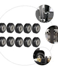 Top Notch V Shape Groove Plastic Bearing Pulleys For 3D Printer Rollers 5mm Bore 10 Pack shown with application details