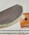 Professional 39 Inch Flexible Curve Template Featuring Killer Flexibility For Woodworking Contour Profiling Custom Router Patterns And Diy Builder Projects on router flip plate with wood.