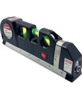4 In 1 Laser Level Tool With Cross Line Plumb And 45 Degree Bubble For Horizontal And Vertical DIY Projects, 8ft 2.5m Reach, Handy Multipurpose Line Laser For Construction, Home Renovation, Picture Hanging And Cabinet Install.