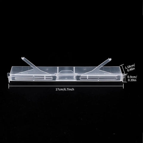 Side view of 20 Pack Small Reusable Hive Beetle Guards For Bee Hives Beetle Blaster SHB Protector Durable Plastic In Hive Shield