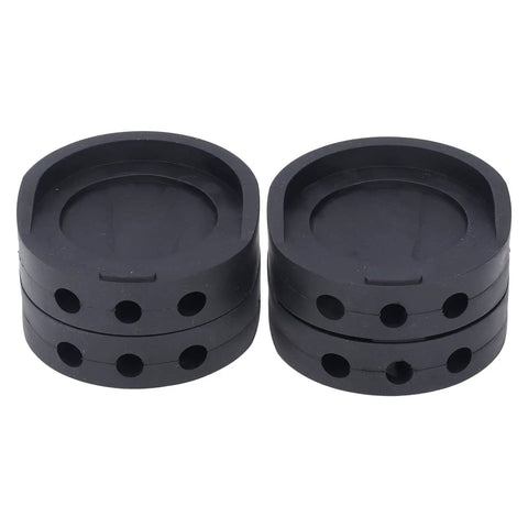 Non Slip Rubber Furniture Leg Pads for Washing Machines Tables and Chairs, 4 Pack, Shock Absorbing Modular Mats, black rubber