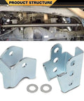 Toyota 4Runner Panhard Correction Kit PCK For 3rd Gen 1996 To 2002 Bolt On Frame Mount Alignment Drop Bracket With Two Hardened 3mm Spacers Easy Slide On Install For Better Steering And Precise Wheel Alignment, steel bracket and spacers installed