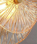Close-up of lotus leaf glass shade on Slick Modern Led Wall Sconce Featuring Copper Details and Lotus Leaf Glass Shade Hardwired Indoor Lighting Fixtures