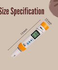 Waterproof pH Meter With Temperature Readout For Home Lab And Hydroponics, 0 To 14 pH Range, size 7.3 x 1.3 inches