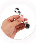 Mini One Quarter Inch Drive Reversible Ratchet Socket Wrench For Hex Bolts And Tight Squeeze Spots held in a hand.