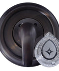 Moen Tub And Shower Trim Kit Replacement For Single Handle Moentrol Series in Oil Rubbed Bronze with acrylic handle