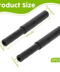 Two Pack Golf Club Shaft Extension Rods For Wood Putters, Carbon Fiber Putter Extenders, 12.8cm size, black color, easy install.