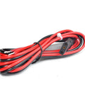 Beefy 12V CB Radio Power Cord Replacement 2 Wire 3 Pin With Stripped Ends Four Point Eight Feet Fused Cable