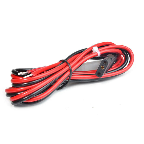 Beefy 12V CB Radio Power Cord Replacement 2 Wire 3 Pin With Stripped Ends Four Point Eight Feet Fused Cable