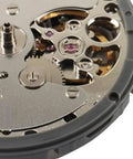 Close-up of Nh39a Fully Automatic Mechanical Watch Movement Replacement With Calendar High Precision Durable Metal Construction.