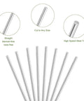 Solid 304 Stainless Steel Rods 9.5mm (3/8 Inch) Diameter, 12 Inch Length, 2 Pack Lathe Bar Stock for DIY Projects
