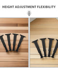 Adjustable Bed Support Legs Replacement Set For Furniture With Waterproof Design on wood floor