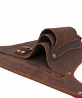 Genuine Leather Florist Tool Belt Gardening Bag For Gardeners And DIY Pros With 3 Pockets Waist Pouch Holster Brown Leather 42 Inches