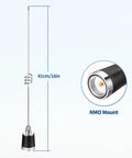 Dual Band 136-174 MHz And 400-470 MHz Mobile Radio Antenna, 16 Inch NMO Mount Omni Directional