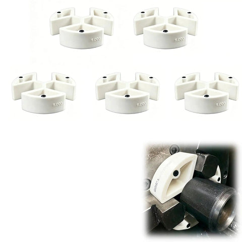 Pro Grade 3-Jaw Magnetic Lathe Spacer Set For Fast Repeat Machining, 5-Piece Stackable Chuck Spacers With Magnetic Hold