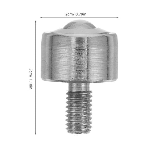 Heavy Duty Ball Transfer Roller Bearings With M12 Thread Stem Solid Steel Construction Two Pack Delivering Built Tough Precision For Smooth Industrial Machine And Assembly Gear
