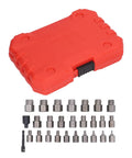 Heavy Duty 27 Piece Screw Extractor Set Made From Tough Molybdenum Steel Bolt Removal Kit With Hex Head And Left Hand Thread For Damaged Fasteners Repair Jobs in red case