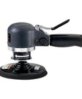 Dual Action 6 Inch Angle Air Sander With Quiet Orbit And Side Exhaust For Smooth Swirl Free Finishes, 12,000 RPM, 0.25 HP