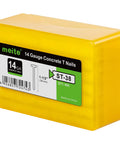14 Gauge Concrete T Nails 1 1/2 Inch 800 PCS Total For Electric And Pneumatic Nailers, 2 Boxes Of 400 Nails, Smooth Feeding, Less Bending For Poured Basement Walls And Concrete For Pros And DIYers, yellow 400-count box