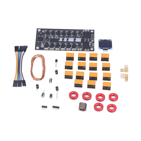 Components of Automatic Tuner Kit 1.8 To 50 MHz HF Portable Tuner With OLED Display For Ham Radio And Shortwave DIY Rig