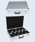 Kickass High Voltage Cable Chamfering Tool And Manual Ring Stripper With Forged Steel Die For Cross Linked Insulation Stress Cone Total No Sweat Operation in silver case.