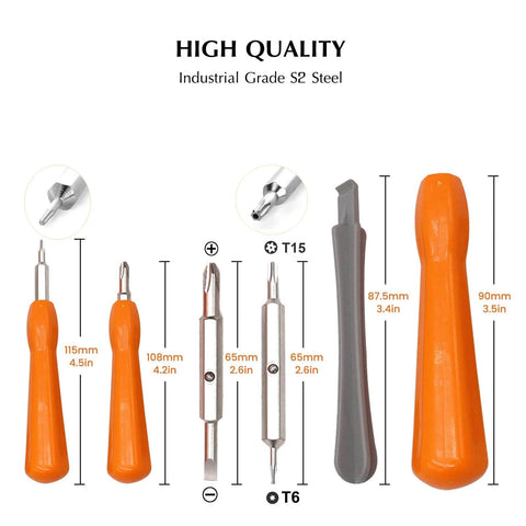 Video Doorbell Screwdriver Kit T6 T15 Torx Dual End Tool For Battery Change And WiFi Password Reset Handy Grip Ideal