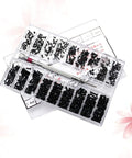Miniature Screw Set Kit With Three Kinds Flat Countersunk Machine Screws Assortment Box Tool Box For Repair Pros And DIYers Carbon Steel Tiny Fasteners For Precision Projects in plastic organizer.