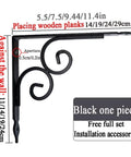Heavy Duty Corner Brackets Four Pack L Shape Shelf Supports Rust Proof Iron Angle Braces wall mounted black support with measurements