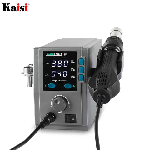 700W Hot Air Soldering Station For PCB Repair 110 220V Rework Station With Dual Digital Displays and Quick Nozzle Change