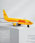 DHL Boeing 757 1 To 400 Scale Model Airplane Diecast And Plastic Display Piece For Collectors Ultra Detailed Desk Decor