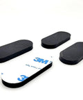 2 Inch By 3/4 Inch Oval Silicone Bumper Feet 3/16 Inch Thick With Strong Adhesive Backing Non Slip Waterproof Pads 8 Pack Bundle