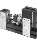 BTSEURY 12VDC Micro Lathe Machine with precision chuck and sturdy tailstock for wood and metal turning.