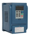 380V 6A VFD Inverter For 2.2kW 3-Phase Motors, Go-To Variable Frequency Drive With PWM Control, Low Noise, EMI Shield, Quick Install Speed Controller For Industrial Apps, blue metal unit with keypad