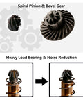 Airsoft Spiral Gear Set For AEG V2 V3 Gearbox Upgrade 16 To 1 CNC 40Cr Steel Construction Quiet Spiral Bevel And Pinion Gears Delayed Tappet