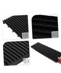 Antistatic Bar Rack With Split Tray Lid, 2 Pack ESD PCB Tray Organizer for Relays and Safety Wristbands, close-up of grooves