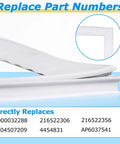 5304507201 Freezer Door Gasket Replacement Seal For Refrigerator showing corner detail and compatible part numbers