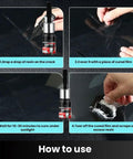 Windshield Chip Repair Kit With Glass Repair Liquid For Cracks And Chips Quick Fix All In One Windshield Repair Solution How to Use Guide