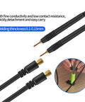 Portable Handheld Spot Welder For Nickel Strip And Small DIY Projects Pro Grade Mini Welding Machine showing welding probes