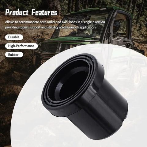 Heavy Duty Upper Lower Control Bushing Kit That Slaps Straight Onto Your John Deere Rig Pack Of Twelve rubber bushing close-up image.