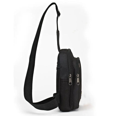 Side view of Ergonomic Sling Bag Chest Backpack For Men And Women Crossbody Tool Pouch Waterproof Lightweight Everyday Carry EDC Gear Bag