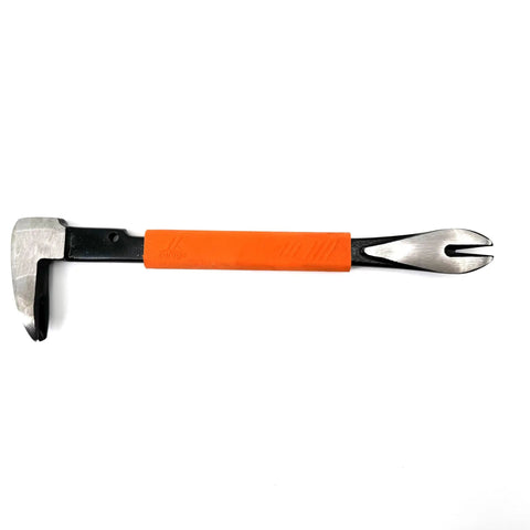 10 Inch Precision Nail Puller Cats Paw Pry Bar With Ergonomic Soft Grip Forged High Carbon Steel Crow Bar Tool Lying Flat