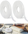 Pro Level Plastic Upholstery Tack Strips 2 Pack 21 Yards Marine Grade Waterproof Trim for auto and boat upholstery repair.