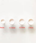Four plastic molds for Tabletop Snap Button Pliers Kit For 9mm To 13mm Plastic No Sew Snaps Press Fasteners.