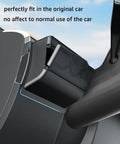Dashboard Organizer For Tesla Model Y And Model 3 Left Side Dash Storage Box With Sunglasses Holder and Phone Mount installed