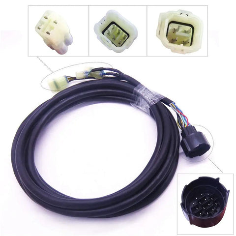 Outboard Boat Remote Control Box Wiring Harness 16.5 Ft Switch Panel For Honda Marine Engines 32580-ZW1-V01 Replacement Harness with Connectors